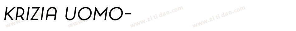 Krizia Uomo字体转换